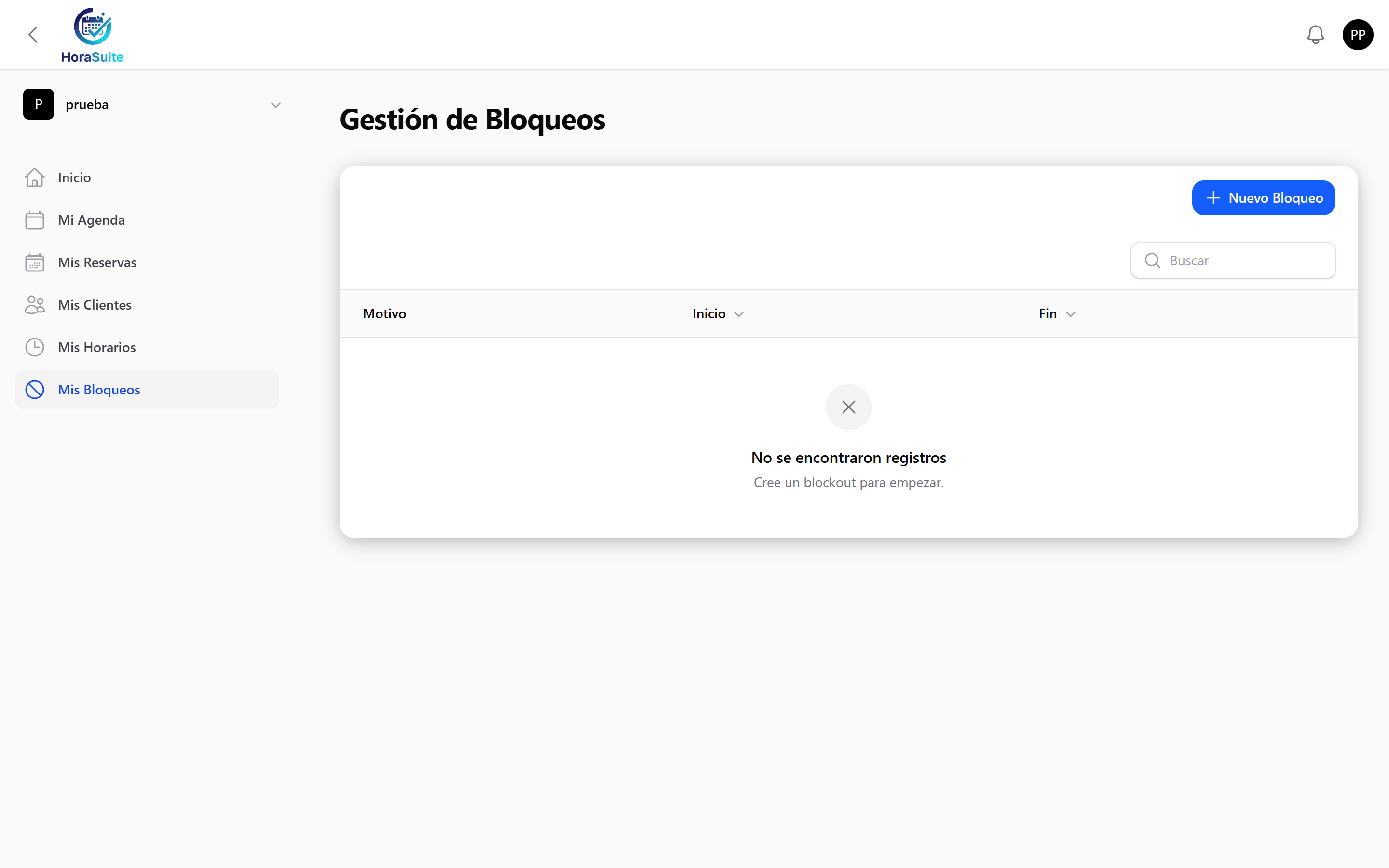 Mis Bloqueos y Ausencias en /portal
